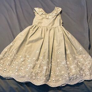 Blueberi Blvd Olive Eyelet dress